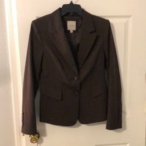The Limited Dark Brown Suit Jacket